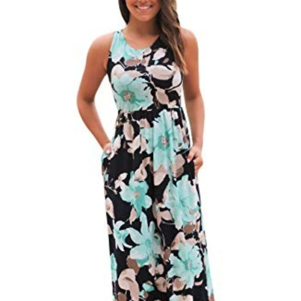 XXL Lovezesent Women's Floral Print Round Neck